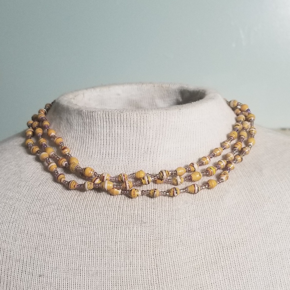 Bead For Life Three Strand Necklace